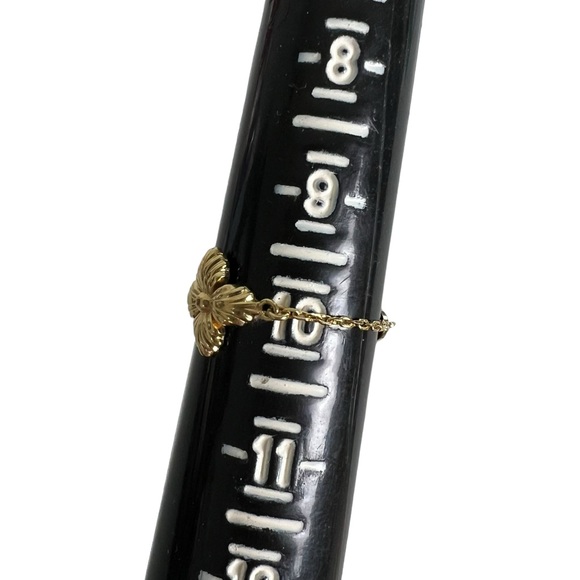 Louis Vuitton Gold Fleur Chain Ring - Picture 6 of 6